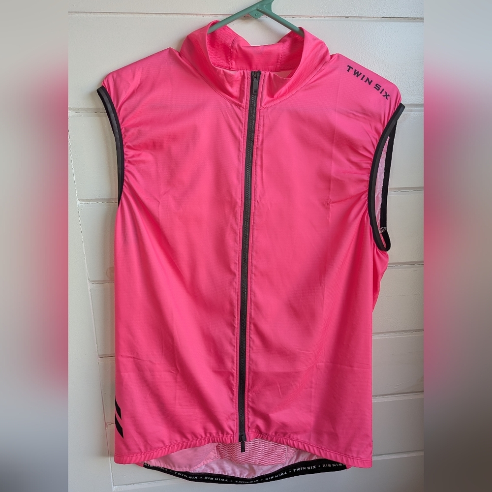 Twin Six Men's Hi-Vis Pink Cycling Vest